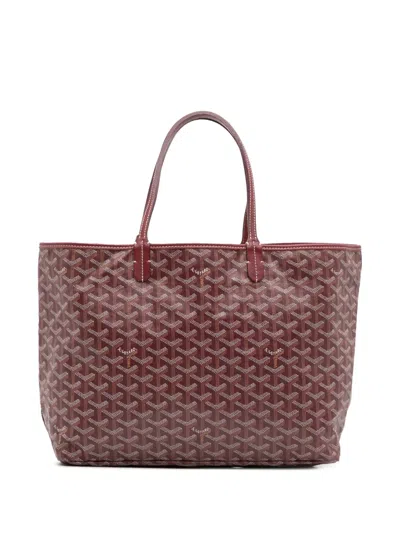 Pre-owned Goyard 2014 Ine Saint Louis Pm Tote Bag In Red