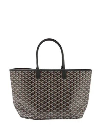 Pre-owned Goyard 2014-2026 Ine Saint Louis Pm Tote Bag In Black