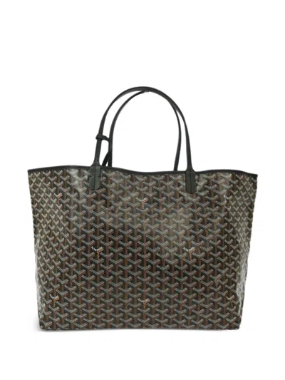 Pre-owned Goyard 2014s Saint Louis Gm Tote Bag In Black