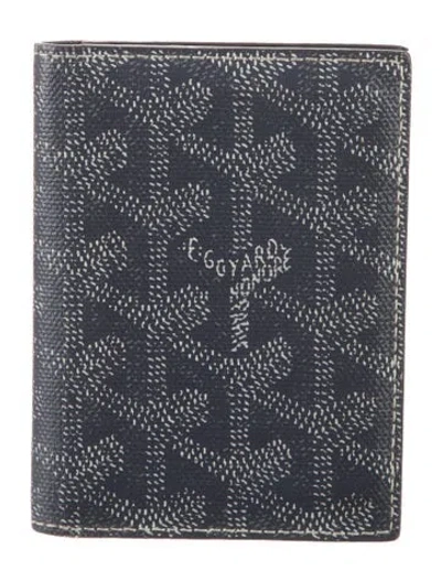 Pre-owned Goyard 2015 Ine Card Holder In Gray