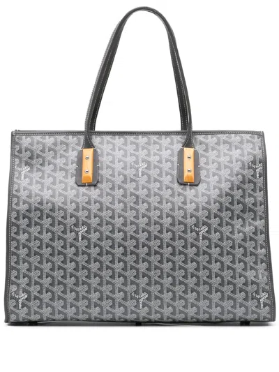 Pre-owned Goyard 2015 Ine Marquises Tote Bag In Black