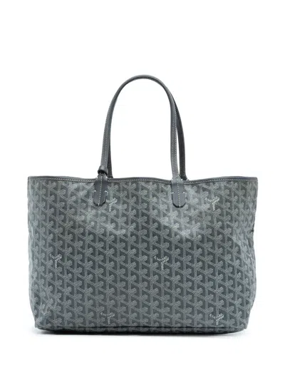 Pre-owned Goyard 2015 Ine Saint Louis Pm Tote Bag In Gray