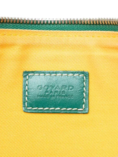 Pre-owned Goyard 2015 Ine Senat Gm Clutch Bag In Green