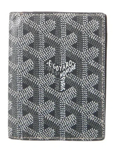 Pre-owned Goyard 2015 Saint Marc Card Holder In Grey