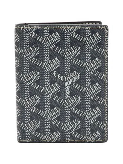 Pre-owned Goyard 2015 Saint Pierre Ine Card Wallet In Grey