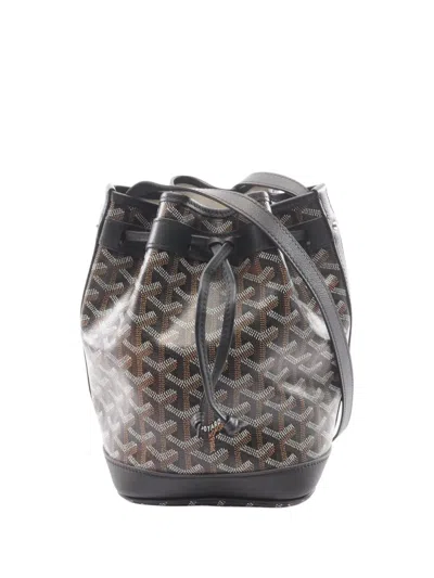 Pre-owned Goyard 2015-2026 Ine Petit Flot Bucket Bag In Black