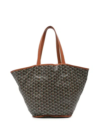 Pre-owned Goyard 2016-2024 Ine Reversible Belharra Tote Bag In Black