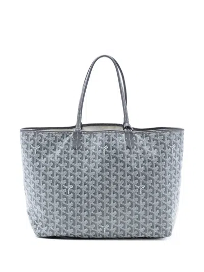 Pre-owned Goyard 2016-2025 Ine Saint Louis Pm Tote Bag In Gray