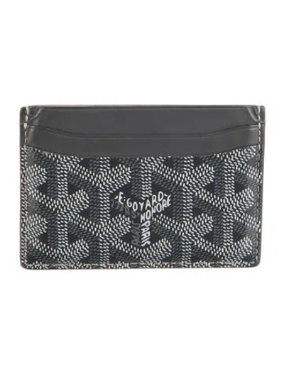 Pre-owned Goyard 2016 Ine Card Holder In Gray