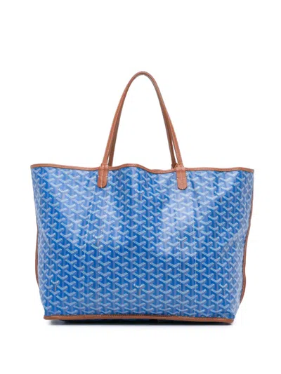 Pre-owned Goyard 2016 Ine Reversible Anjou Gm Tote Bag In Brown