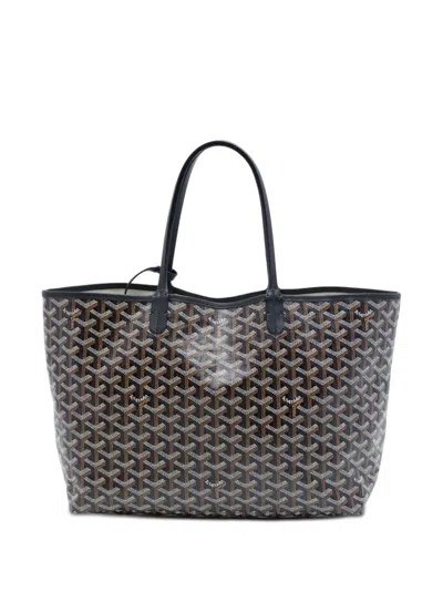 Pre-owned Goyard 2016 Ine Saint Louis Pm Tote Bag In Black