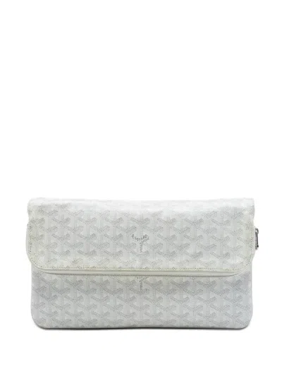 Pre-owned Goyard 2016 Ine Sainte Marie Mm Clutch Bag In White