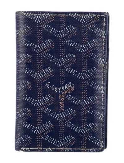 Pre-owned Goyard 2016 Ine Wallet In Blue