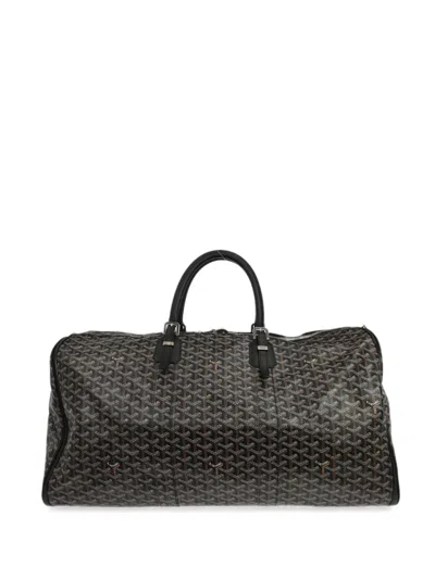 Pre-owned Goyard 2017 65 Croisiere Duffle Bag In Black