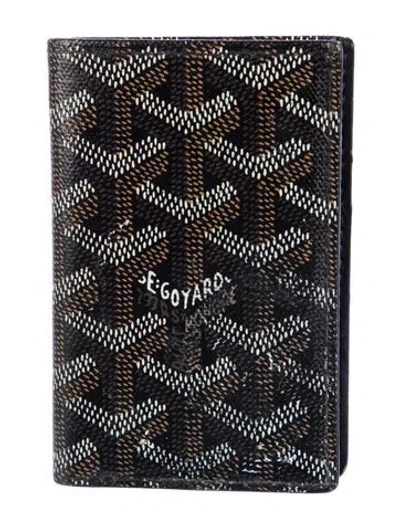 Pre-owned Goyard 2017 Ine Card Holder In Black