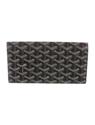 Pre-owned Goyard 2017 Ine Continental Wallet In Black