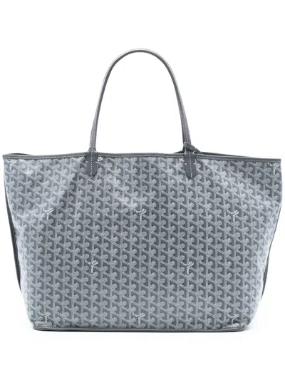 Pre-owned Goyard 2017 Ine Saint Louis Gm Tote Bag In Gray