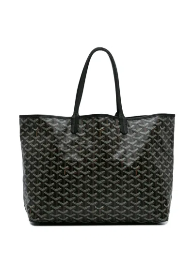 Pre-owned Goyard 2017 Ine Saint Louis Pm Tote Bag In Black
