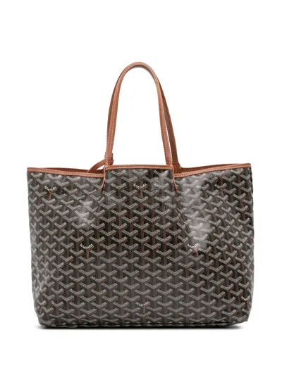 Pre-owned Goyard 2017 Ine Saint Louis Pm Tote Bag In Black