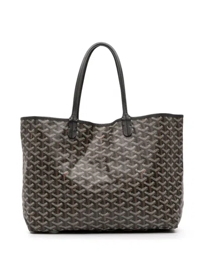 Pre-owned Goyard 2017 Ine Saint Louis Pm Tote Bag In Black