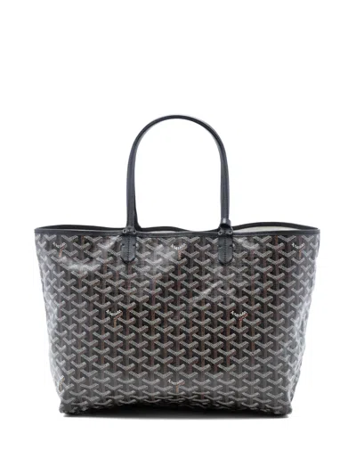 Pre-owned Goyard 2017 Ine Saint Louis Pm Tote Bag In Black