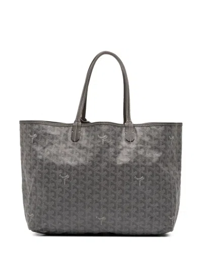 Pre-owned Goyard 2017 Ine Saint Louis Pm Tote Bag In Gray