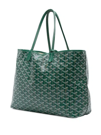 Pre-owned Goyard 2017 Ine Saint Louis Pm Tote Bag In Green