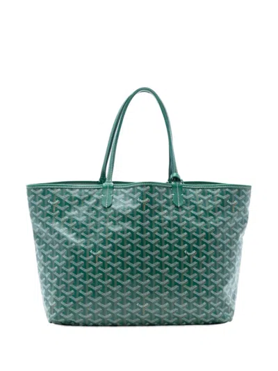 Pre-owned Goyard 2017 Ine Saint Louis Pm Tote Bag In Green