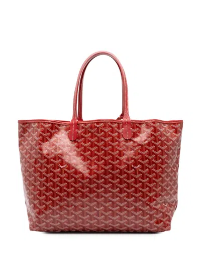 Pre-owned Goyard 2017 Ine Saint Louis Pm Tote Bag In Red