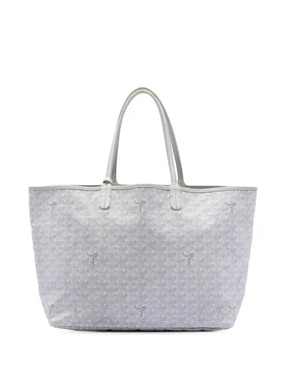 Pre-owned Goyard 2017 Ine Saint Louis Pm Tote Bag In White