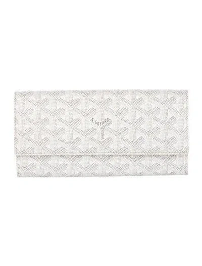 Pre-owned Goyard 2017 Ine Wallet In White