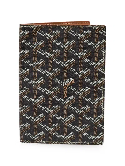 Pre-owned Goyard 2017 Grenelle Ine Passport Holder In Brown