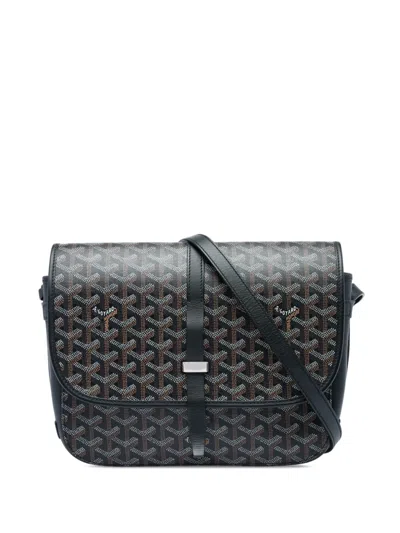 Pre-owned Goyard 2018 Ine Belvedere Ii Mm Crossbody Bag In Black