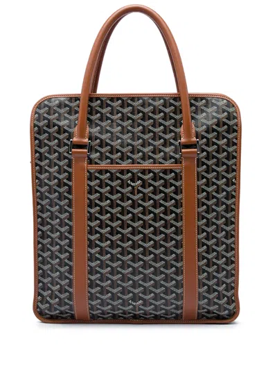 Pre-owned Goyard 2018 Ine Bourgogne Tote Bag In Black