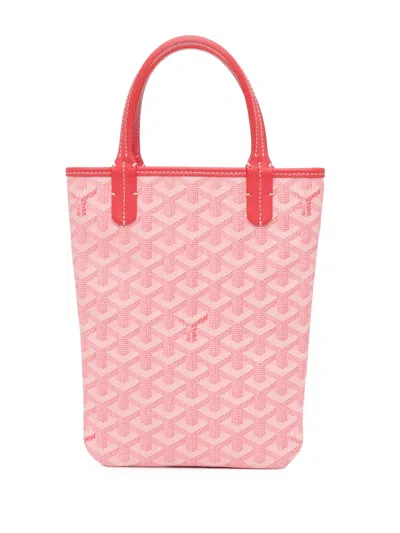 Pre-owned Goyard 2018 Ine Poitiers Handbag In Pink