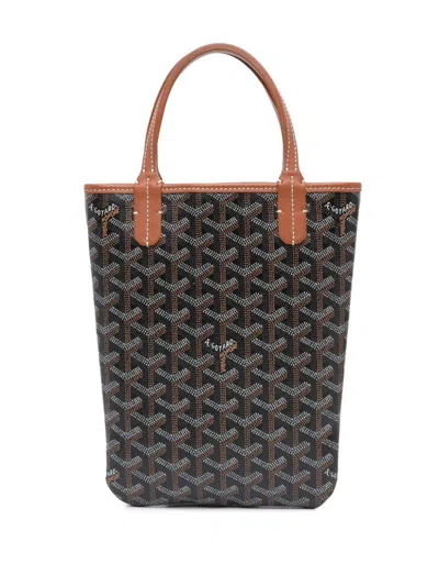 Pre-owned Goyard 2018 Ine Poitiers Satchel In Black