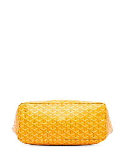 Pre-owned Goyard 2018 Ine Saint Louis Pm Tote Bag In 黄色