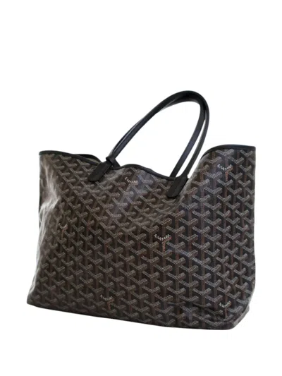 Pre-owned Goyard 2018 Ine Saint Louis Pm Tote Bag In Black