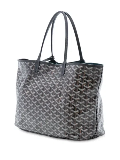 Pre-owned Goyard 2018 Ine Saint Louis Pm Tote Bag In Black