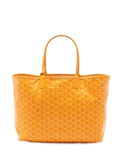 Pre-owned Goyard 2018 Ine Saint Louis Pm Tote Bag In Yellow