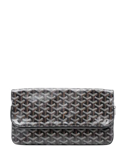 Pre-owned Goyard 2018 Ine Sainte Marie Mm Clutch Bag In Black