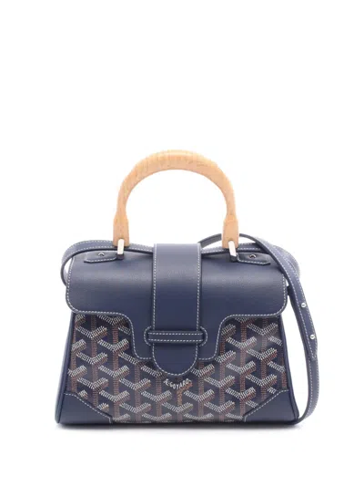 Pre-owned Goyard 2018 Mini Ine Saigon Souple Handbag In Blue