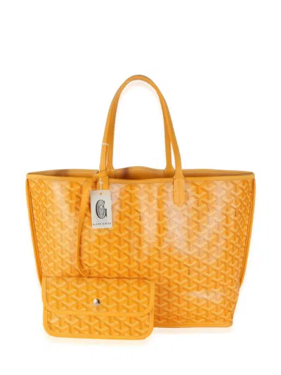 Pre-owned Goyard 2019 Artois Pm Tote Bag In Yellow