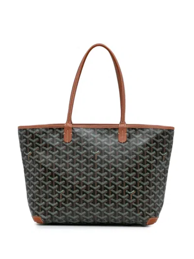 Pre-owned Goyard 2019 Ine Artois Pm Tote Bag In Black