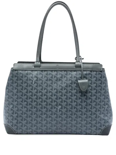 Pre-owned Goyard 2019 Ine Bellechasse Pm Tote Bag In Grey