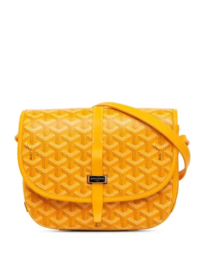 Pre-owned Goyard 2019 Ine Belvedere Ii Pm Crossbody Bag In 黄色