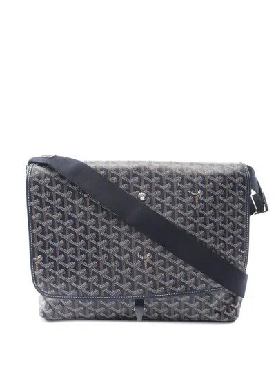 Pre-owned Goyard 2019 Ine Capecian Mm Shoulder Bag In Blue