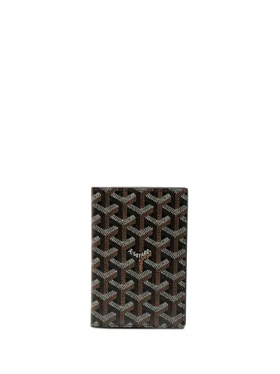 Pre-owned Goyard 2019 Ine Grenelle Passport Cover In Black