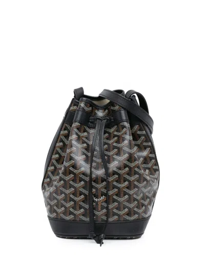 Pre-owned Goyard 2019 Ine Petit Flot Bucket Bag In Black