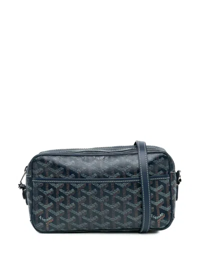 Pre-owned Goyard 2019 Ine Sac Cap Vert Crossbody Bag In Blue